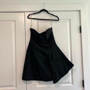 Karen Millen England Strapless Little Black Cocktail Dress Size 10‎